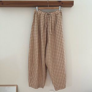 Monica Cordera Maxi Pant in Nougat check